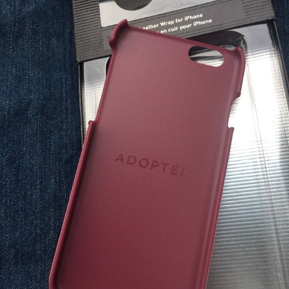 Adopted Fitted Pink Mauve Leather Texture Wrap Case iPhone 6 6s Cell Phone - Picture 4 of 4